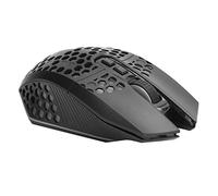 Bewinner Wireless Mouse, Portable Mobile Mouse Optical Mice with USB Receiver, 3 Adjustable DPI Levels, Colour Luminous Hollow Gaming Mice (Black)