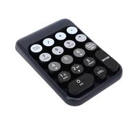 Bewinner Wireless Number Pad, 18 Keys Numeric Keypad with 2.4G and Bluetooth, Ergonomic Concave Keycaps for Laptop Desktop PC Accounting Data Entry (Black)