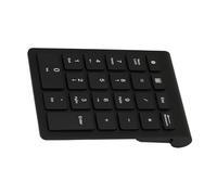 Bewinner Wireless Numeric Keypad 22 Keys Bluetooth 5.0 Mini Keyboard, Ultra-Thin Portable Number Pad with Scissor Switch, Ergonomic Design for Laptop Desktop Mac, Rose Gold (Black)