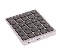 Bewinner Wireless Numeric Keypad, Bluetooth 3.0 Slim Mini Number Pad with 28 Keys, Portable Rechargeable Financial Accounting Keyboard for Laptop, Desktop, PC, Mac