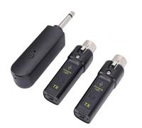 Bewinner Wireless XLR Transmitter and Receiver for Dynamic Condenser Microphones, 2.4G Low Latency, 3 Pin XLR Interface, 50M Range 6H Battery for Live Performances