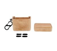 Bewinner Wooden Hand Polished Earbuds Protective Case Cover for Bluetooth Earbuds Charging Anti Drop Walnut, User Friendly Experience Handmade for Wood, Elegant Design for Wood Bluetooth Earphone,