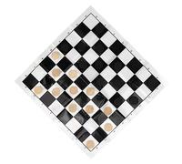 Bewinner Wooden International Checkers Board Game Set with 24 Pieces & Chessboard, Draughts Board Game for Kids & Adults, Complete Kit in Transparent Plastic Box