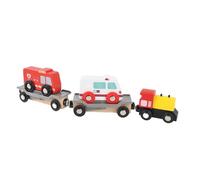 Bewinner Wooden Track Set for Children, Handcrafted Railway Kit with Major Brand Compatibility, Educational Toy to Enhance Hand-Eye Coordination and Creativity