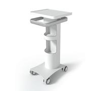BEWISER Medical Trolley with Lockable Wheels-Ultrasound Imaging Scanner Vehicle Storage Cart,15.7 x 13 Inch Panel,Mobile Dental Cart for Clinics, Hospitals, Beauty Salon