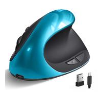 BeWishes Ergonomic Mouse Wireless, USB-C Rechargeable Optical Mice,2.4G High Precision Vertical Mouse with Adjustable DPI 800/1200/1600,Reduce Wrist Strain,Specially for Small-handers Right-handers