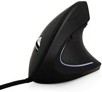 BeWishes Ergonomic Optical Mouse USB High Precision Optical Wired Vertical Mouse, 4 Adjustable DPI with Color Breathing Light Mouse 5 Buttons for PC/Laptop/Mac