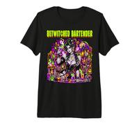 Bewitched Bartender Bartending Zombie Ghoul Vampire Womens Premium T-Shirt