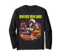 Bewitched Bread Baker Baking Bakery Spooky Scary Women Long Sleeve T-Shirt