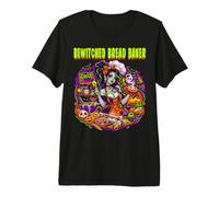 Bewitched Bread Baker Baking Bakery Spooky Scary Women Premium T-Shirt