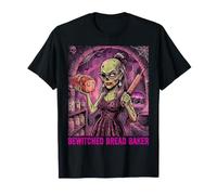 Bewitched Bread Baker Baking Bakery Spooky Scary Womens T-Shirt