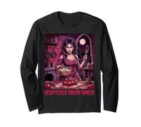 Bewitched Bread Baker Baking Bakery Spooky Vampire Women Long Sleeve T-Shirt