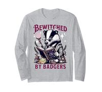 Bewitched by Badgers s Magical Badger s Reading Spell Book Long Sleeve T-Shirt