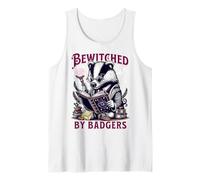 Bewitched by Badgers s Magical Badger s Reading Spell Book Tank Top