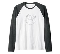 Bewitching Beauty: Enchanting Witch Hat Moon Stars Raglan Baseball Tee, Men, Dark Heather/White, L