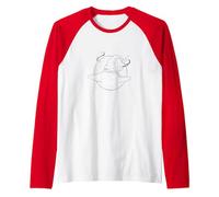 Bewitching Beauty: Enchanting Witch Hat Moon Stars Raglan Baseball Tee, Men, Red/White, S