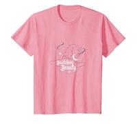 Bewitching Beauty: Enchanting Witch Hat Moon Stars T-Shirt, Kids, Pink, 3 Years