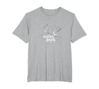 Bewitching Beauty: Enchanting Witch Hat Moon Stars T-Shirt, Men's Big and Tall, Heather Grey, 3X Tall