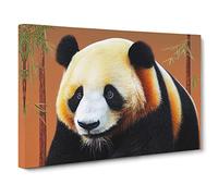 Bewitching Panda Canvas Print | Gallery Wrapped 30mm Frame Wall Art | 30x20 inches | Ready to Hang | Contemporary Animals Picture | Living Room Bedroom Lounge Office