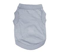 Bewnvne Solid Pet Polyester Vest Doggie Lightweight Pet Clothes Sleeveless Puppy Soft Pajamas Solid Colour Top Vest Pet Clothes for Small And Medium And Large Dogs From XS to XXXL Size (Grey, XXL)