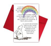 Bewoow Sympathy Card for Loss of Pet Dog, Pet Loss Cards,Rainbow Bridge Condolence Card, Bereavement Card for Dog Owner, Doggy Bereavement Cards for Family Friends Husband Wife