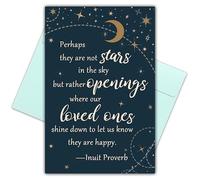 Bewoow Sympathy Card Gift for Loss, Thinking of You Condolence Greeting with Inspirational Quote, Memorial Card for Loved One, Comforting Bereavement Card for Family or Friend