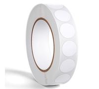 Bewudy 1000 PCS White Round Stickers, 0.5 Inch Small Circle Dot Stickers Blank Sticky Dots Sticker Writable Color Coding Label for Office Shop Home Classroom Marking (White)