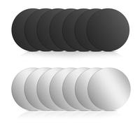 Bewudy 14pcs Metal Plates for Magnetic Mount, Round Magnet for Phone Case, Round Mobile Phone Metal Plate Mini Adhesive Iron Discs for Magnets Mount Phones Holder Back Magnet Stickers