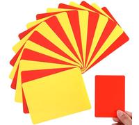 Bewudy 16pcs Soccer Referee Cards, Red Yellow Cards Referee Warning Penalty Card Resistant Referee Card Warning Ejection for Umpire Judge for Sport Competition Training