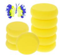 Bewudy 9 Pcs Pottery Sponges, 3Inch Yellow Round Painting Sponge, Artist Sponges Craft Clay Sponge Watercolor Sponges for Face Painting Pottery Ceramics Art Crafts (9)
