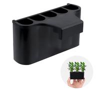 Bewudy Aquarium Plant Holder for Rimmed Tank, Aquatic Plant Cup Aquarium Hanging Plant Holder, Plastic Aquatic Plant Pot with 5 Hole for Emersed Plants Fish Tank Decorations(Rimless)