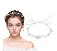 Bewudy Hair Accessories, Flower Girl Headband, Pearl Headpiece for Girls and Women, Wedding, Birthday, Party, and First Communion