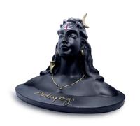 BEXCO Handcrafted Adiyogi Shiva God Idols Statue for car Dashboard Decorative Showpieces & Figurines for Living Room 10L x 10W x 10H Centimeters