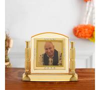 BEXCO Jai Guruji Swaroop self standing statute size 3.5 X3.5 X 1 inches with base Car Dashboard photo frame for showcase in Office Study Table, showpiece, Home Decor
