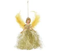 Bexdug Angel Tree Topper, Angel Decoration Tree Top Topper, Doll Hanging Angel Tree Topper Fairy Angel With Wing For Decorations