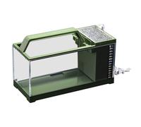 Bexdug Aquarium Kit - Fish Aquarium with LED Light & Water Pump,Smart Small Fish Tank with Quiet Pump, Temperature Monitoring for Betta Guppy Shrimp Jellyfish