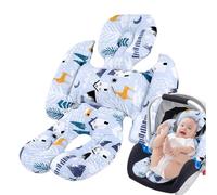 Bexdug Baby Car Seat Cushion for Stroller, Baby Stroller Cushion Pad Insert, Five-Point Design Stroller Cushion Insert for Car Seats, Strollers, and Baby Cradles