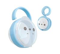 Bexdug Baby Pacifier Holder,Panda Pattern Pacifier Chain Box Set - with Dustproof Cover, Portable Travel Supplies for Boys, Girls, Outdoor, Camping