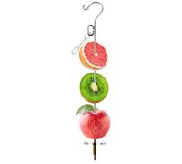 Bexdug Bird Fruit Holder | Parrot Fruit Skewer Stainless Steel Food Holder,Decorative Pets Cage Foraging Enrichment Toy for Small Medium Large Breeds Cockatiels