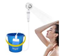 Bexdug Camping Shower, 5000mah Portable Electric Camping Shower, 2 Spray Modes Washing Sprayer Camp Accessories for Indoor Bathroom RV Outdoor Construction