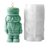 Bexdug Candle Molds - Scented Candle Making Mold,Art Craft Nutcracker Plaster Epoxy Resin Moulds for Home Wedding Room Table Dinner