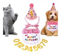 Bexdug Cat Costume - Cat Happy Supplies | Cat Happy Decorations, Festive Cat Collar, 0-8 Numbers Supplies for Kitten, Cat
