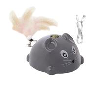 Bexdug Cat Mice Toys - Squeaky Interactive Pet Supplies,Indoor Smart Moving Cat Toy with Bell,for Boredom Enrichment Stimulating Play Home Apartment