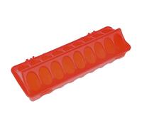 Bexdug Chicken Food Feeder - Chicken Coop Feeder - Feeding Tray Dish with Holes for Birds Ducks Pigeon Indoor Outdoor Farms Home Use