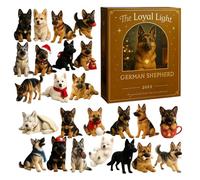 Bexdug Christmas Countdown Calendar - Two Dimensional Acrylic Dogs Decoration | 24 Days December Calendar Countdown - for Kids Girls Boys Puppy Lover New Year Holiday