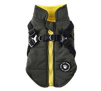 Bexdug Cold Weather Coats,Waterproof Jackets with Harness and D Rings - Pet Warm Jacket Small Dog Vest Harness Puppy Winter Cold Weather Coat