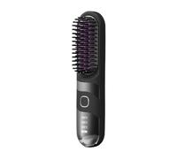 Bexdug Cordless Hair Straightener, Electric Curler Brush, 2-in-1 Cordless Ionic Hair Straightener Brush for Travel Salon Home Use