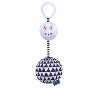 Bexdug Crib Bell Toy, Animal Design Crib Ball Toy, Hearing and Vision Training Bassinet Toy Animal Sensory Toy