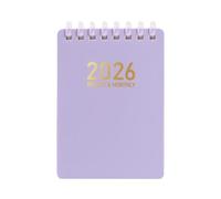 Bexdug Daily Planner Notebook,2026 Ringed Notebook | Pocket Size A7 Soft Coil Date Workbook for Research College Law Workplace
