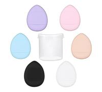 Bexdug Finger Makeup Blender Sponge,Small Air Cushion Powder Sponge Set of 6 | Makeup Sponge Set Makeup Blender for Powder Cream and Liquid, Soft Beauty Cosmetic Tools